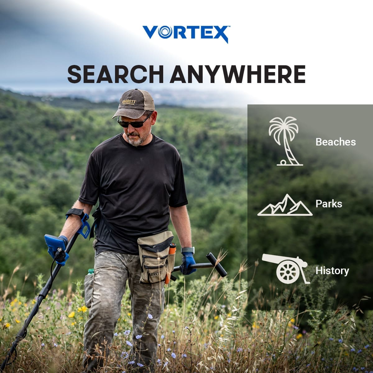 Kütahya Garrett Vortex VX5 Dedektör - Vortex ekran düzeni, hedef ID okumayı sade tutarak yeni kullanıcıyı hızlandırır.